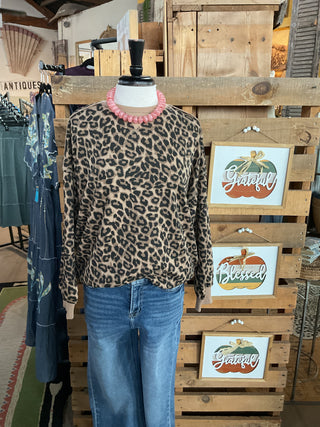 Leopard Print Sweatshirt