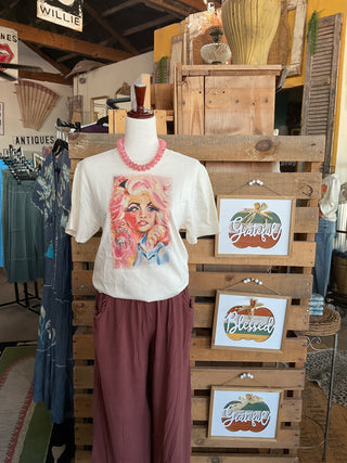 Sweet Dolly Graphic Tee-Women > Tops > Tshirts > Graphic-Branded Cotton-Stuffology - Where Vintage Meets Modern, A Boutique for Real Women in Crosbyton, TX