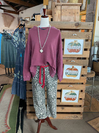 Pigment-Dyed French Terry Hi-Low Pullover Top-SWEATSHIRT-Zenana-Stuffology - Where Vintage Meets Modern, A Boutique for Real Women in Crosbyton, TX