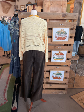 POL Vintage High Rise Wide Leg Pants-Wide Leg Pants-Pol Clothing-Stuffology - Where Vintage Meets Modern, A Boutique for Real Women in Crosbyton, TX