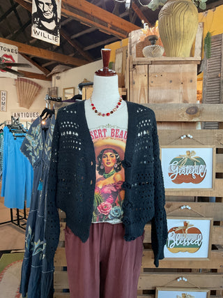 3D Floral Buttons Long Sleeve Thin Sweater Knit Cardigan-Cardigan-Pol Clothing-Stuffology - Where Vintage Meets Modern, A Boutique for Real Women in Crosbyton, TX
