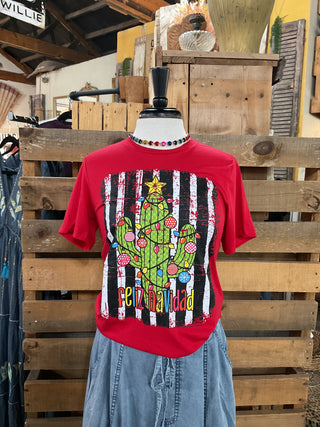 Feliz Navidad Tee-Graphic Tees-Texas True Threads-Stuffology - Where Vintage Meets Modern, A Boutique for Real Women in Crosbyton, TX