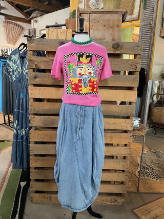 Callie's Checkered Nutcracker Tee-Graphic Tees-Texas True Threads-Stuffology - Where Vintage Meets Modern, A Boutique for Real Women in Crosbyton, TX