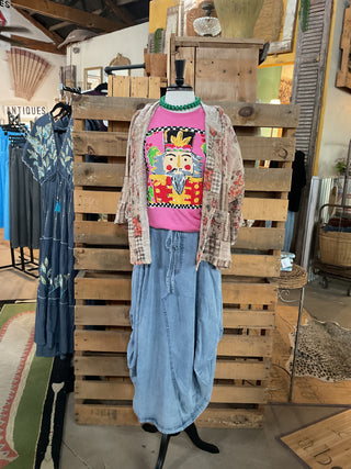 Callie's Checkered Nutcracker Tee-Graphic Tees-Texas True Threads-Stuffology - Where Vintage Meets Modern, A Boutique for Real Women in Crosbyton, TX
