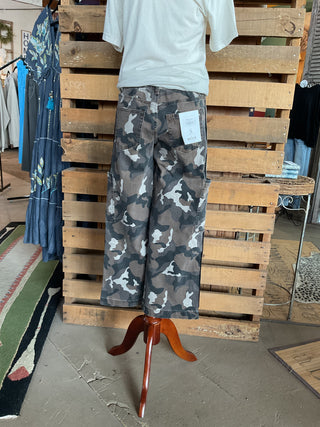Mica High Rise Wide Jogger Camouflage Side Tape Detail-Stuffology Boutique -Stuffology - Where Vintage Meets Modern, A Boutique for Real Women in Crosbyton, TX