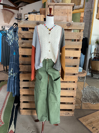 Color-Blocked Knit Sweater
