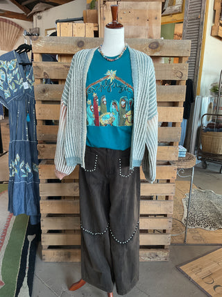 Callie's Oh Holy Night Nativity Tee-Women > Tops > Tshirts > Graphic-Texas True Threads-Stuffology - Where Vintage Meets Modern, A Boutique for Real Women in Crosbyton, TX