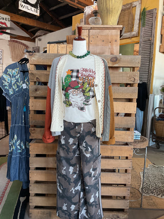 Merry Christmas Y'all Long Sleeve Tee-Women > Tops > Tshirts > Graphic-Branded Cotton-Stuffology - Where Vintage Meets Modern, A Boutique for Real Women in Crosbyton, TX