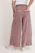Antique Rose Animal Print Knit Pants-Pants-Easel-Stuffology - Where Vintage Meets Modern, A Boutique for Real Women in Crosbyton, TX