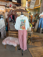 Vintage Rodeo Cowgirl Graphic Tee-Women > Tops > Tshirts > Graphic-The Queen Gypsy-Stuffology - Where Vintage Meets Modern, A Boutique for Real Women in Crosbyton, TX