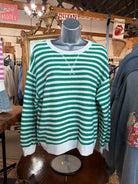 Striped Lightweight Spring Pullover Top-Zenana-Stuffology - Where Vintage Meets Modern, A Boutique for Real Women in Crosbyton, TX