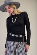Textured Sheer Floral Knit Top-MESH TOP-Easel-Stuffology - Where Vintage Meets Modern, A Boutique for Real Women in Crosbyton, TX