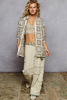 POL Clothing Olive Multi Boho Crochet Patch Shirt-Shirt / Jacket-POL Clothing-Stuffology - Where Vintage Meets Modern, A Boutique for Real Women in Crosbyton, TX