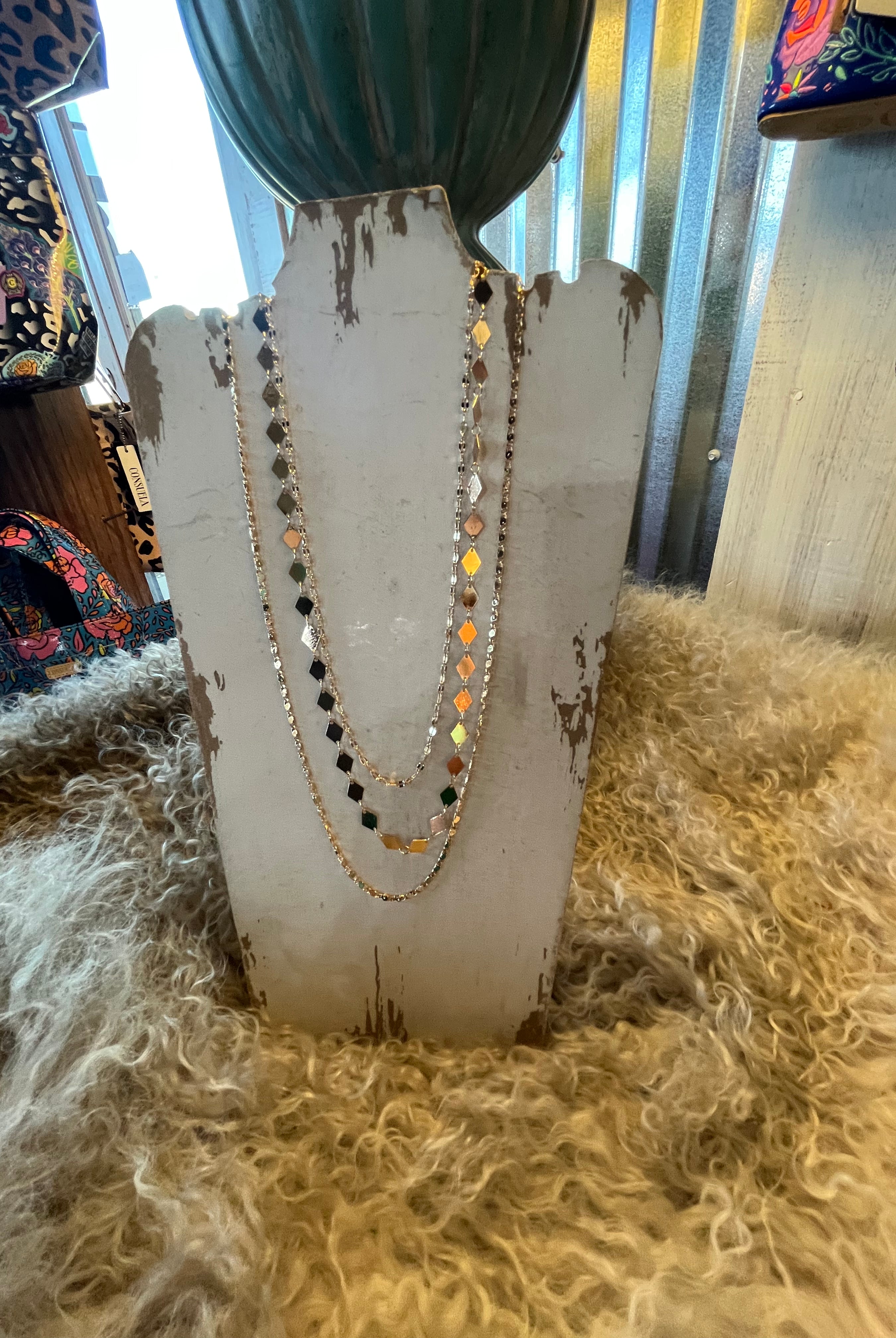 GOLD MULTI CHAIN NECKLACE SET / STUFFOLOGY BOUTIQUE-Necklaces-Urbanista-Stuffology - Where Vintage Meets Modern, A Boutique for Real Women in Crosbyton, TX