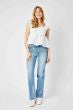 Judy Blue High Waist Tummy Control contrast Wash Straight Jeans-Stuffology Boutique -Stuffology - Where Vintage Meets Modern, A Boutique for Real Women in Crosbyton, TX