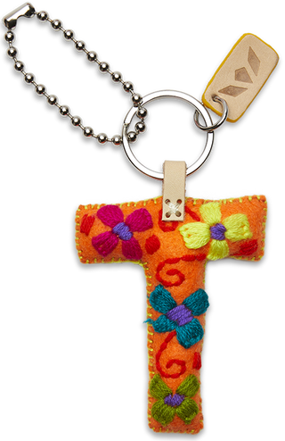 Consuela Charm, Orange Felt T-Bag Charms-Consuela-Stuffology - Where Vintage Meets Modern, A Boutique for Real Women in Crosbyton, TX