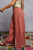 POL Clothing Wide Leg Gauze Pants-Pants-POL Clothing-Stuffology - Where Vintage Meets Modern, A Boutique for Real Women in Crosbyton, TX