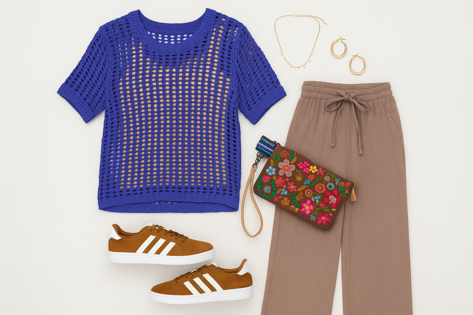 Cocoa Wide Leg Linen Pants-Pants-Zenana-Stuffology - Where Vintage Meets Modern, A Boutique for Real Women in Crosbyton, TX