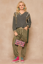 V-Neck Double Gauze Balloon Sleeve Top-TOP-POL Clothing-Stuffology - Where Vintage Meets Modern, A Boutique for Real Women in Crosbyton, TX