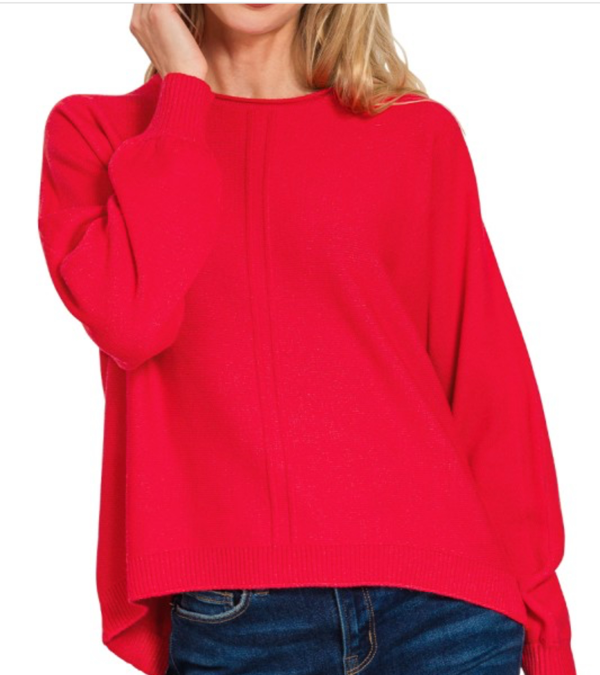 Round Neck Front Seam Sweater♥️🌻🌵-ZENANA-Stuffology - Where Vintage Meets Modern, A Boutique for Real Women in Crosbyton, TX