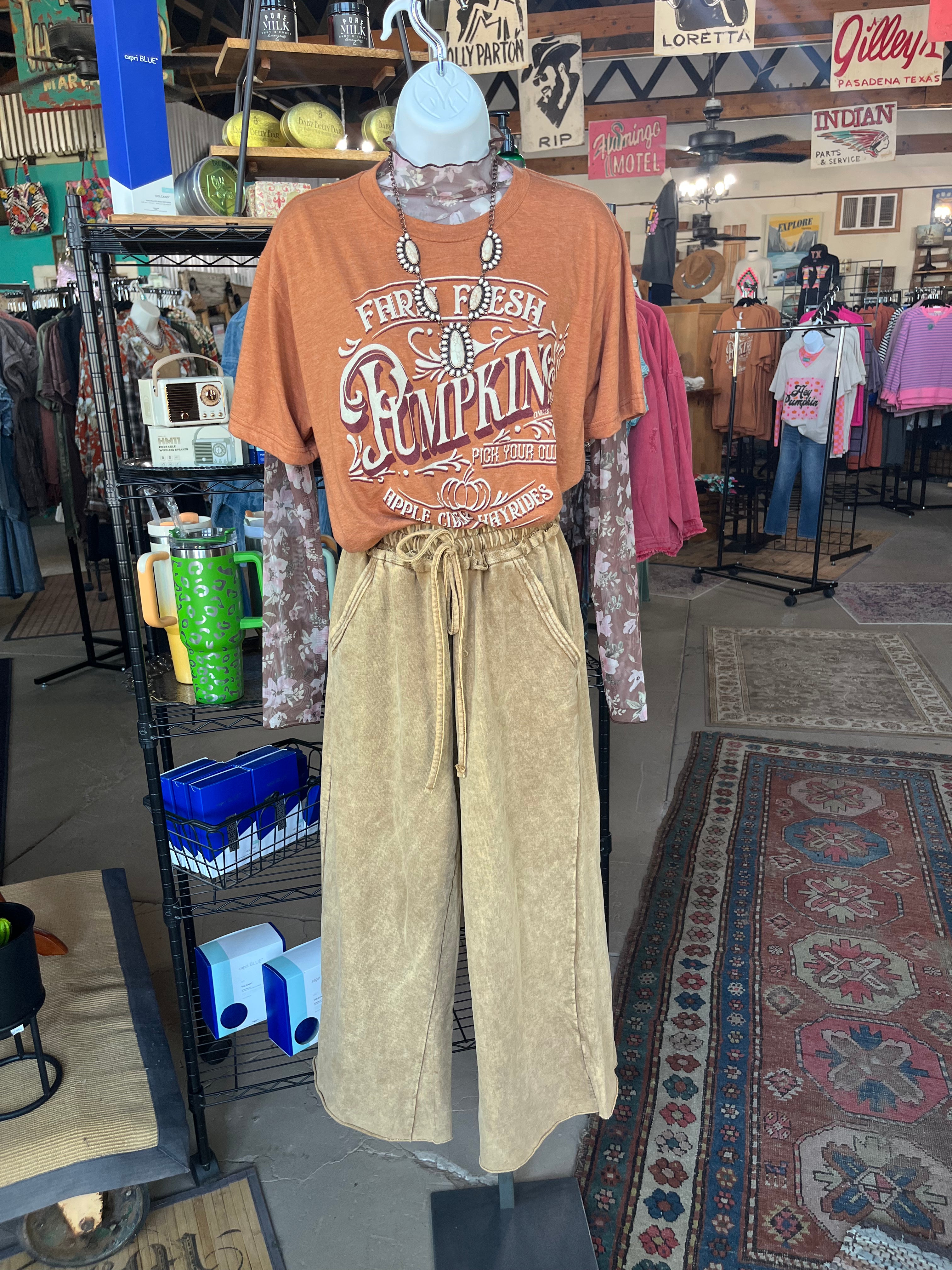 Farm Fresh Pumpkin Graphic Tee /Stuffology Boutique-Graphic Tees-Stuffology Boutique-Stuffology - Where Vintage Meets Modern, A Boutique for Real Women in Crosbyton, TX