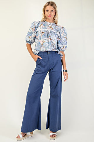 High Rise Wide Leg Pants-Pants-Gigio-Stuffology - Where Vintage Meets Modern, A Boutique for Real Women in Crosbyton, TX