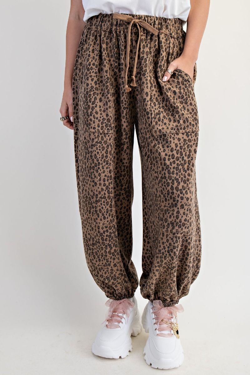 Animal Print Jogger Pants-Pants-Easel-Stuffology - Where Vintage Meets Modern, A Boutique for Real Women in Crosbyton, TX