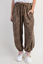 Animal Print Jogger Pants-Pants-Stuffology Boutique -Stuffology - Where Vintage Meets Modern, A Boutique for Real Women in Crosbyton, TX