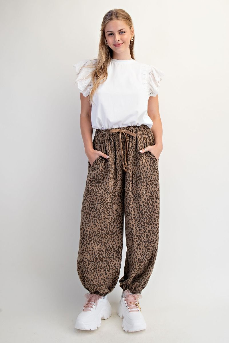Animal Print Jogger Pants-Pants-Easel-Stuffology - Where Vintage Meets Modern, A Boutique for Real Women in Crosbyton, TX