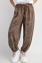Animal Print Jogger Pants-Pants-Stuffology Boutique -Stuffology - Where Vintage Meets Modern, A Boutique for Real Women in Crosbyton, TX