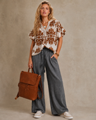 POL Vintage Washed Trim Tassel Wide Leg Pants-Pants-Pol Clothing-Stuffology - Where Vintage Meets Modern, A Boutique for Real Women in Crosbyton, TX