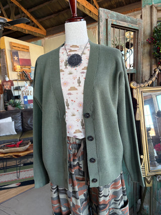 Cactus Desert Mesh Top-MESH TOP-Stuffology Boutique -Stuffology - Where Vintage Meets Modern, A Boutique for Real Women in Crosbyton, TX