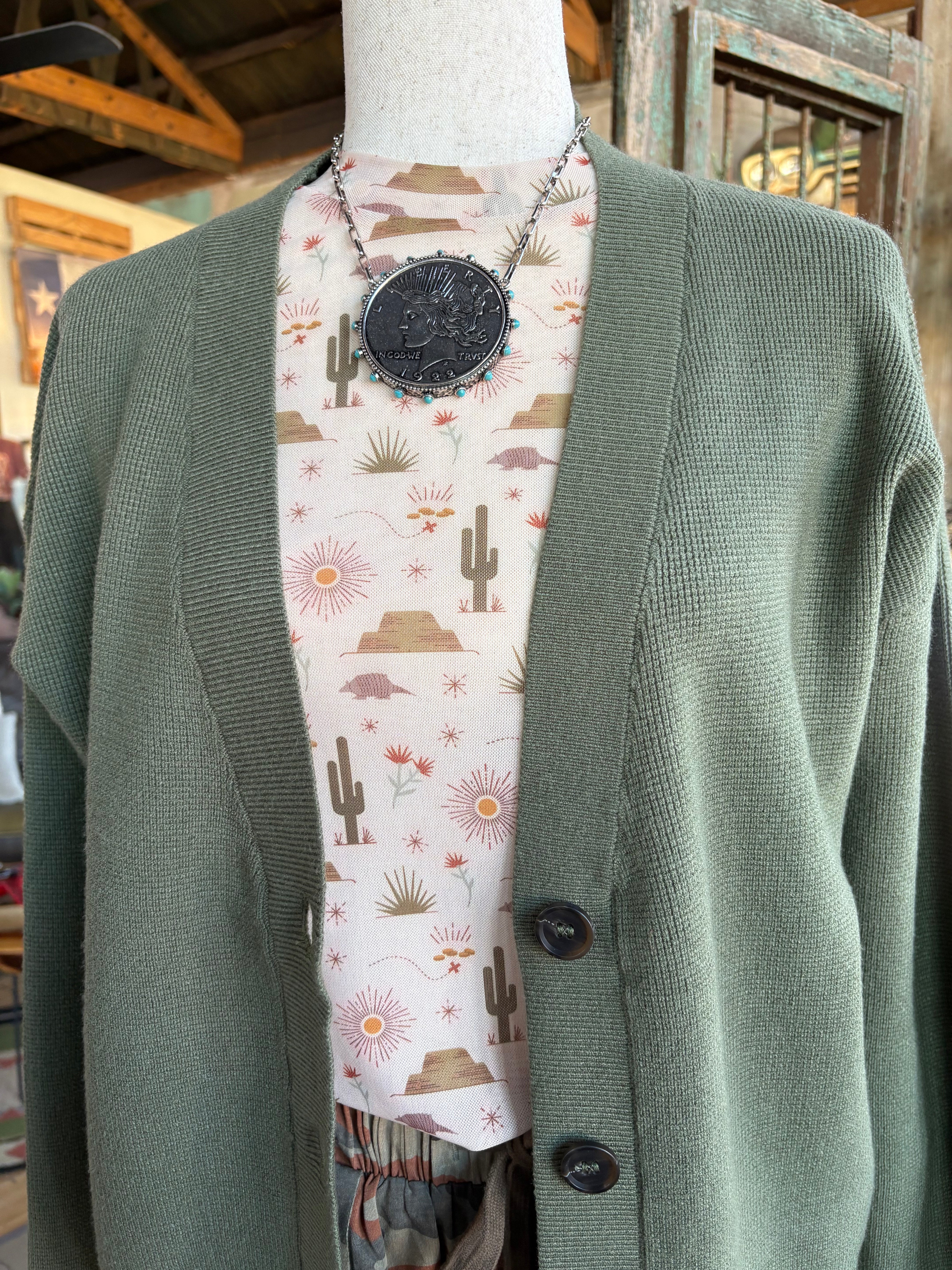 Cactus Desert Mesh Top-MESH TOP-Stuffology Boutique -Stuffology - Where Vintage Meets Modern, A Boutique for Real Women in Crosbyton, TX