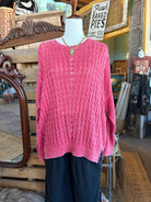 Cable Knit Sweater - Easel-EASEL-Stuffology - Where Vintage Meets Modern, A Boutique for Real Women in Crosbyton, TX