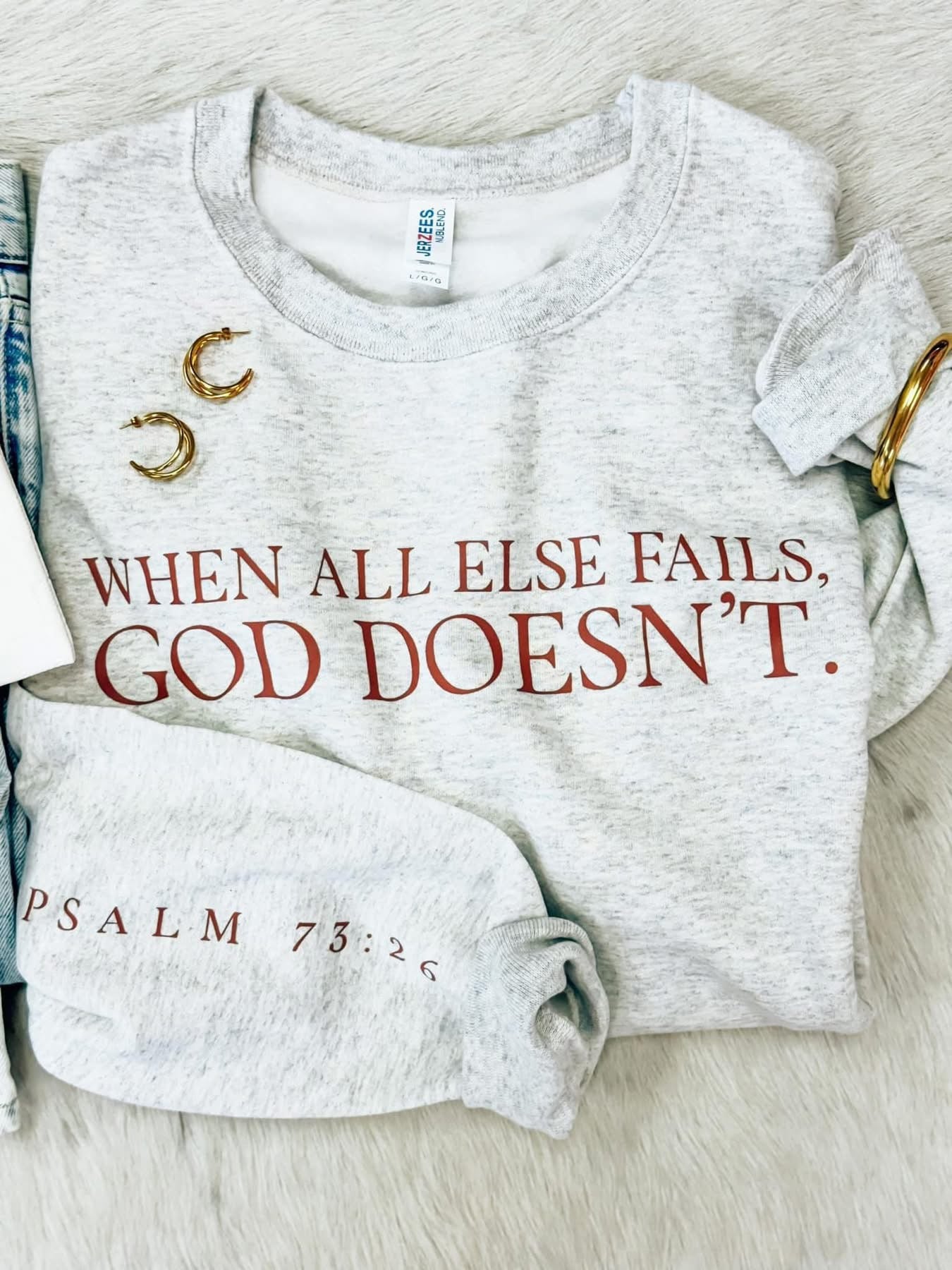 When All Else Fails, God Doesn’t Sweatshirt /Stuffology Boutique-SWEATSHIRT-Stuffology Boutique -Stuffology - Where Vintage Meets Modern, A Boutique for Real Women in Crosbyton, TX