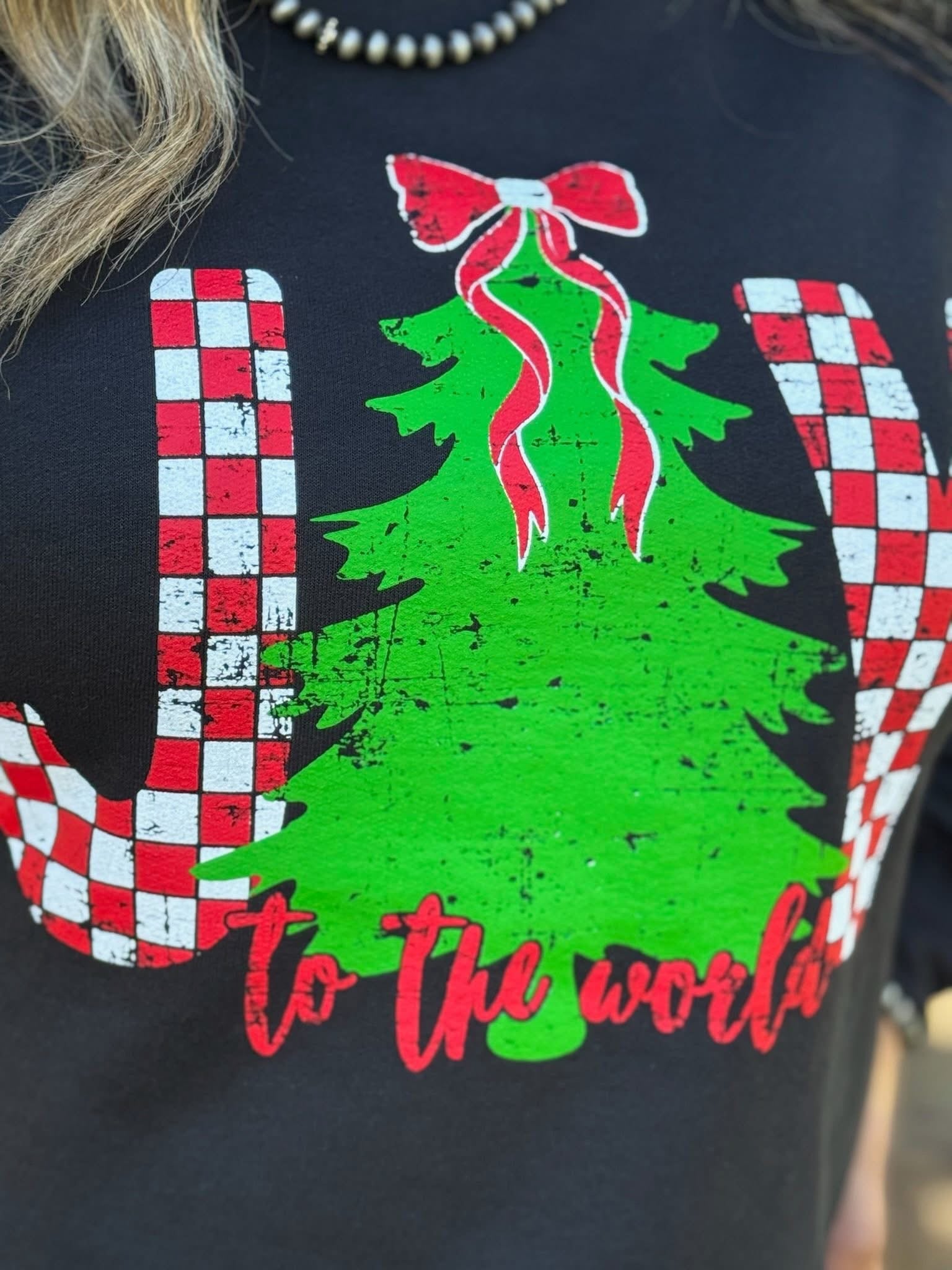 Joy to the World Graphic Tee-Graphic Tees-Stuffology Boutique -Stuffology - Where Vintage Meets Modern, A Boutique for Real Women in Crosbyton, TX