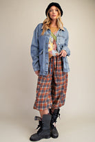 Washed Stretch Denim Jacket-Jackets-Easel-Stuffology - Where Vintage Meets Modern, A Boutique for Real Women in Crosbyton, TX