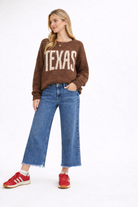 TEXAS KNIT SWEATER - MOCHA-Sweaters-J.O.A-Stuffology - Where Vintage Meets Modern, A Boutique for Real Women in Crosbyton, TX