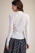 Textured Sheer Floral Knit Top-MESH TOP-Easel-Stuffology - Where Vintage Meets Modern, A Boutique for Real Women in Crosbyton, TX