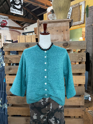 Cozy Button-Front Short Sleeve Cardigan