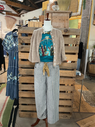 Cozy Button-Front Short Sleeve Cardigan