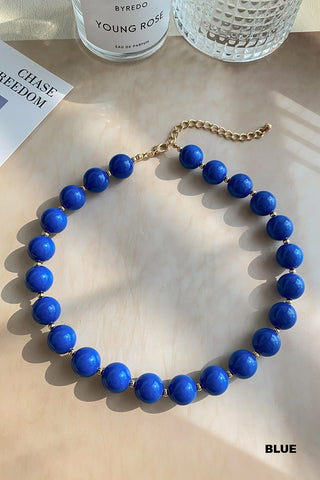 Resin Beaded Necklace