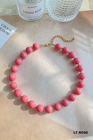 Resin Beaded Necklace