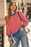 French Terry Striped Long Sleeve Pullover-Pullover Top-ZENANA-Stuffology - Where Vintage Meets Modern, A Boutique for Real Women in Crosbyton, TX