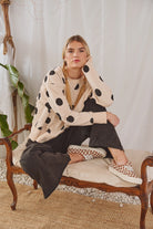 Polka Dot Sweatshirt-JADE BY JANE-Stuffology - Where Vintage Meets Modern, A Boutique for Real Women in Crosbyton, TX