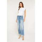 Mica High Rise Straight Led Cuffed Hem Jeans-Mica Denim-Stuffology - Where Vintage Meets Modern, A Boutique for Real Women in Crosbyton, TX