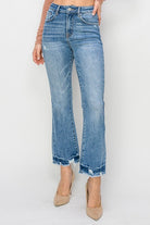 RISEN High Rise Ankle Flare Jeans /Stuffology Boutique-Jeans-Risen-Stuffology - Where Vintage Meets Modern, A Boutique for Real Women in Crosbyton, TX