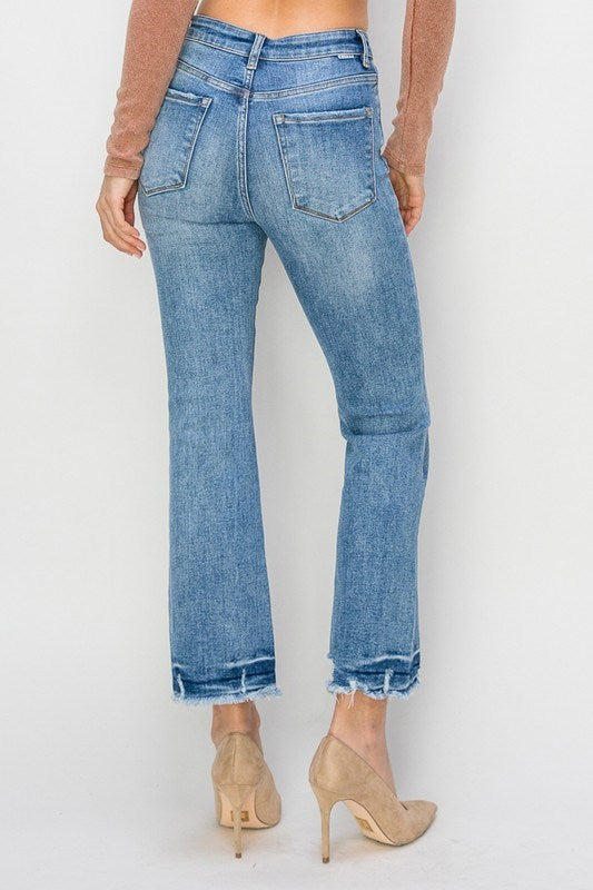 RISEN High Rise Ankle Flare Jeans /Stuffology Boutique-Jeans-Risen-Stuffology - Where Vintage Meets Modern, A Boutique for Real Women in Crosbyton, TX