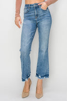 RISEN High Rise Ankle Flare Jeans /Stuffology Boutique-Jeans-Risen-Stuffology - Where Vintage Meets Modern, A Boutique for Real Women in Crosbyton, TX