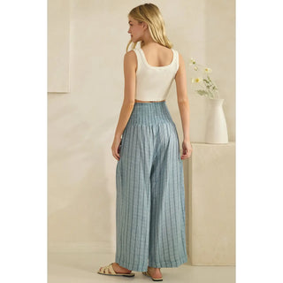 Sahara Stripe Wide-Leg Pants-Wide Leg Pants-Sage + Fig-Stuffology - Where Vintage Meets Modern, A Boutique for Real Women in Crosbyton, TX